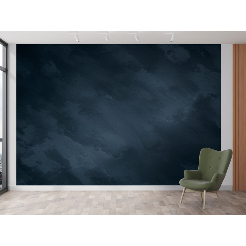 Murale bleu marine Midnight, L 120 po x l 80 po, Non tissé