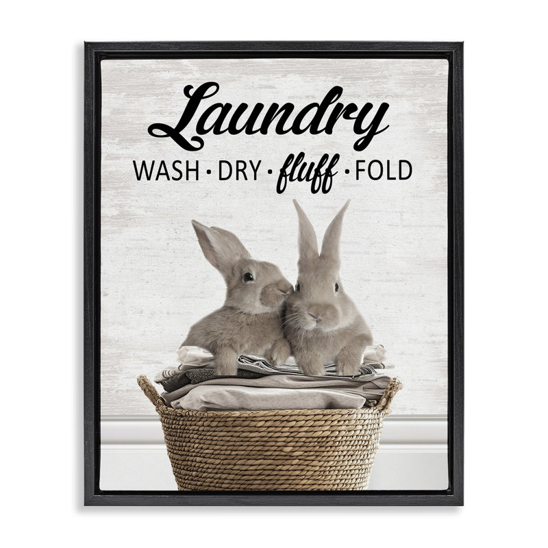 Structure flottante Bunnies & Basket, Cadre flottant noir de jais, H 21 po x l 17 po