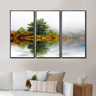 Pin avec reflet - Photographie de 3 pièces sur toile