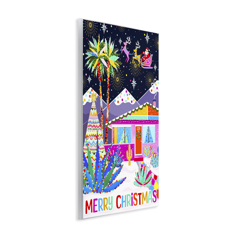 «Whimsical Desert Christmas» par Jess Stempel, H 19 po x l 13 po