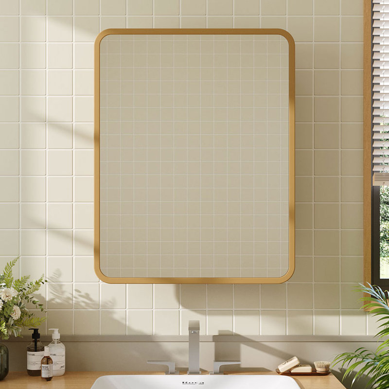 Benett W H Surface Medicine Cabinet Mirror Fixed, 71cm H x 51cm W x 13cm D