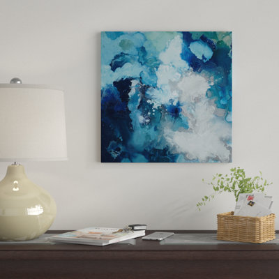 «Blue Flo», impression sur toile