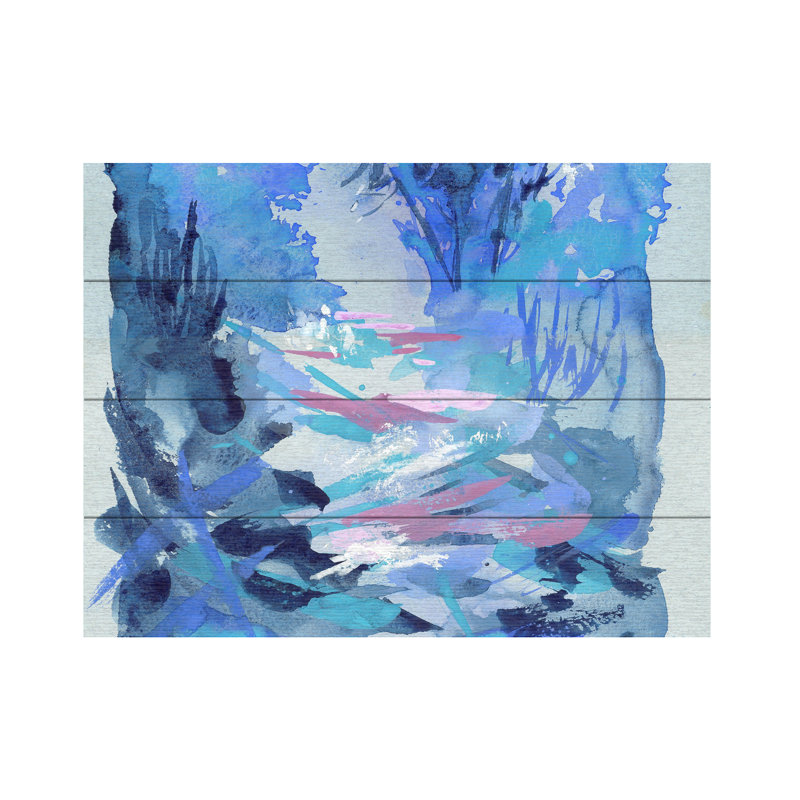 Wyanne Tranquillity And Silence Wood Slat Art, H 12 po x l 16 po