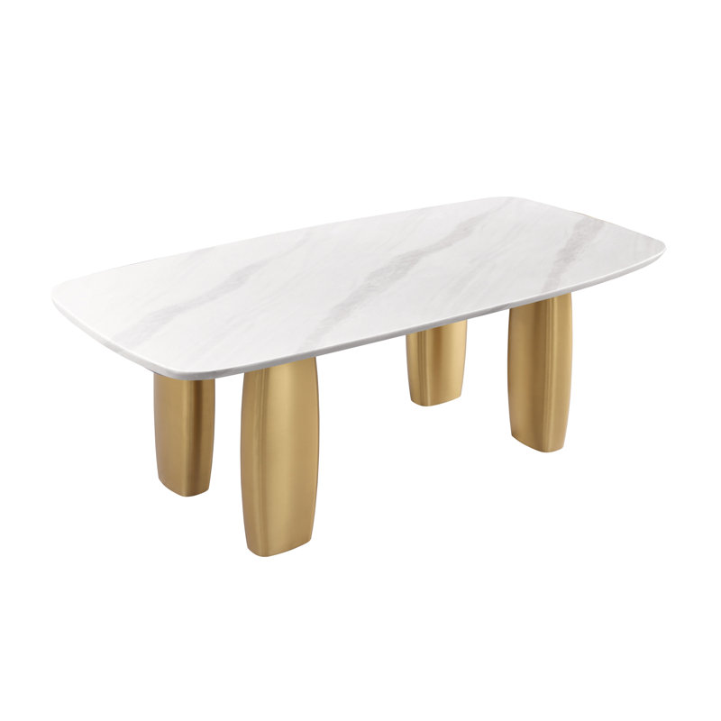 Table de salle à manger Bexar, Blanc