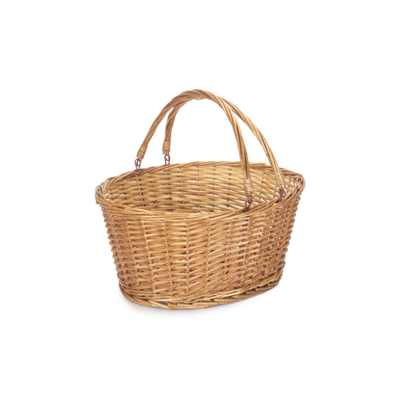 Swing Handled Wicker Shopping Basket