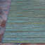 Tapis rayé bleu sarcelle à tissage plat bleu sarcelle Ellenton-1033518058