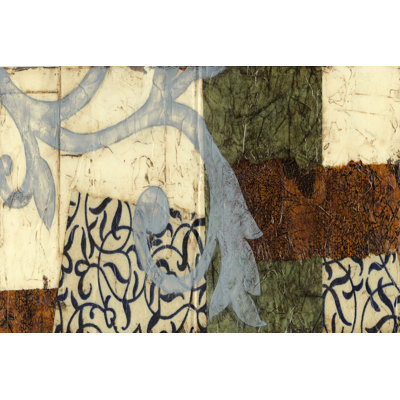 Quilted Scroll III by Jennifer Goldberger - Wrapped Canvas Art Prints