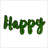 HAPPY Letter Art Moss Wall Decor
