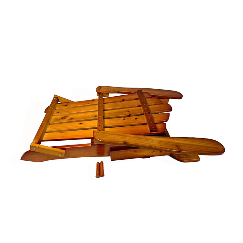 Chaise Adirondack pliable pour l'extérieur ou l'intérieur