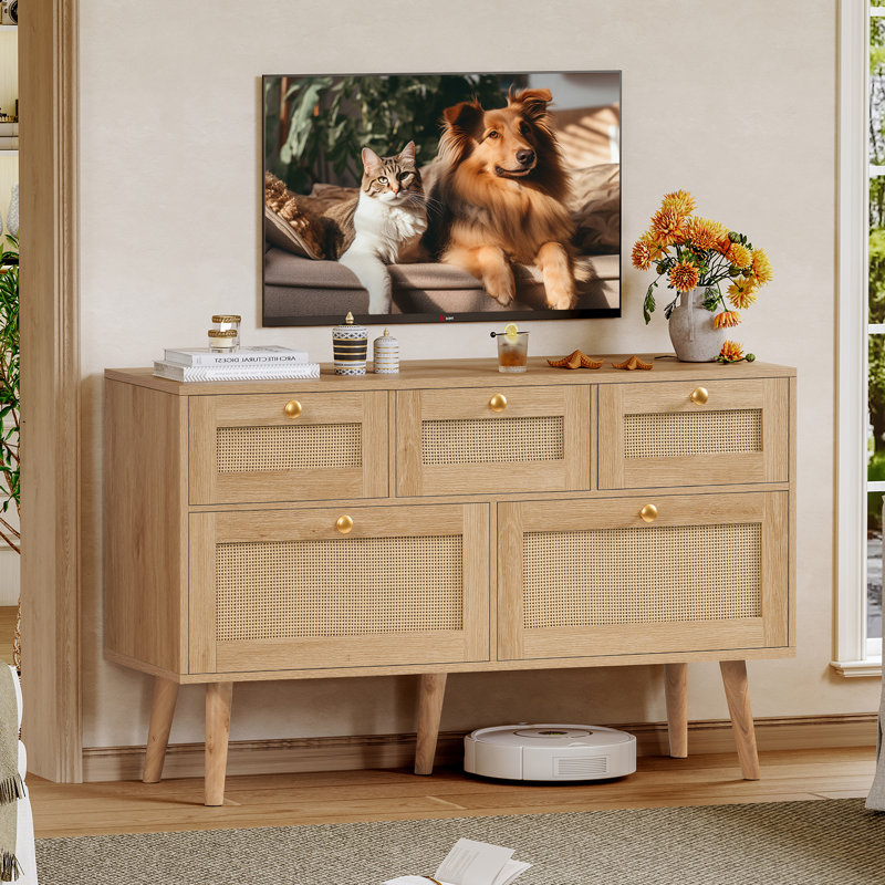 Commode 5 tiroirs 43,3 po pour chambre