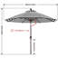 9 FT Patio Olefin® Umbrella-681813174