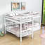 Lit simple superposé en forme de L avec trois tiroirs-70556387