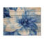 Velours bleu fleurs de cactus I - décoration murale traditionnelle en bois sur bois de pin naturel-261540670