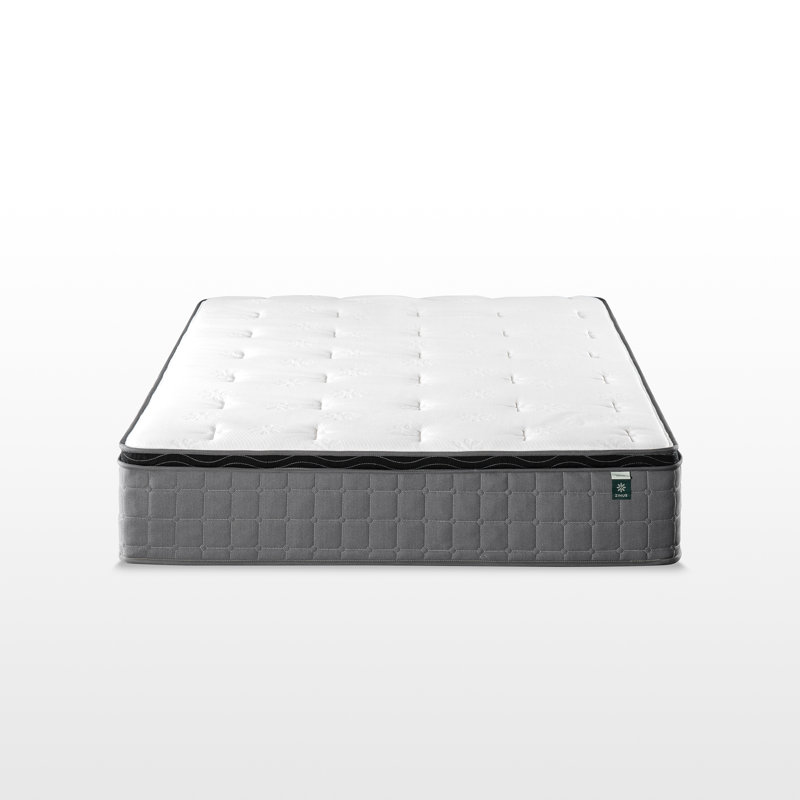 Twin 10'' Gray Gel Memory Foam Innerspring Mattress