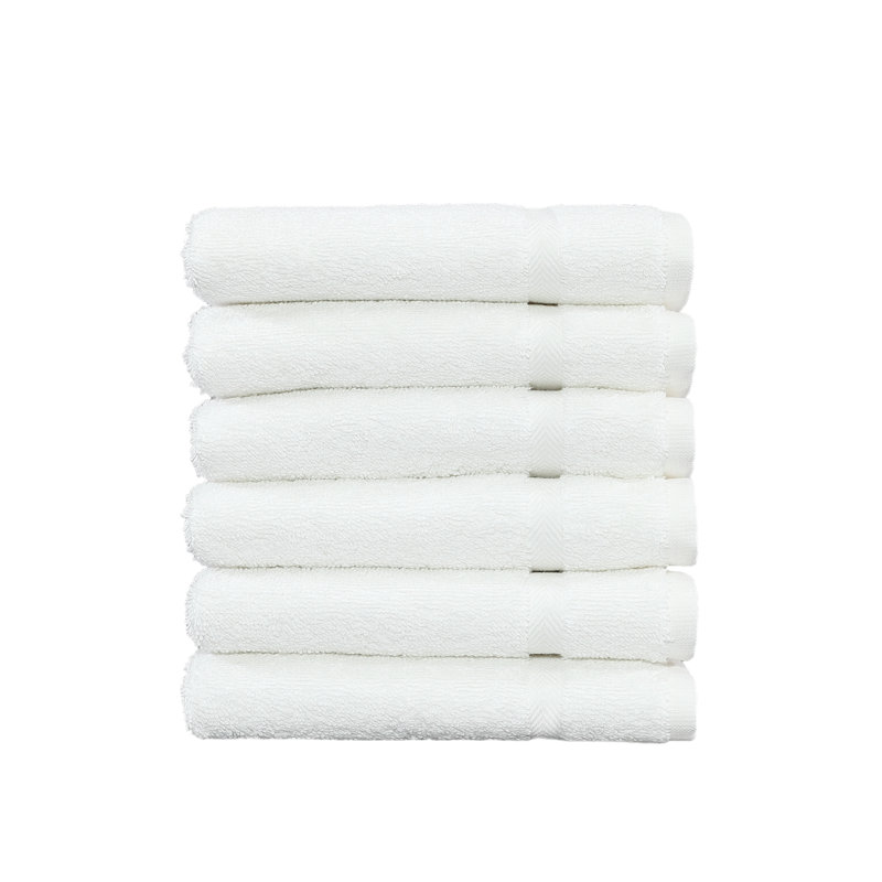 Denzi Turkish Cotton Washcloth, White