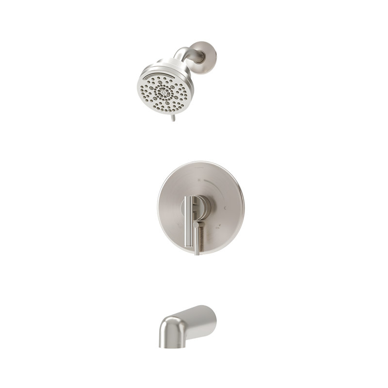 Dia HydroMersion Multi Spray Single Handle Tub & Shower Faucet, Satin Nickel