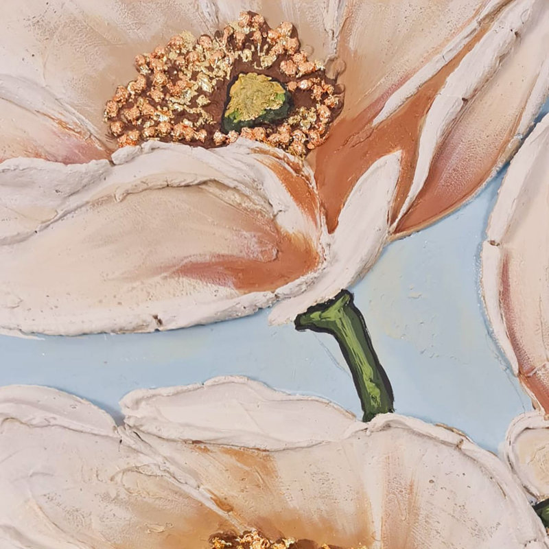 Peinture à l'huile décorative, H 27,56 po x l 27,56 po x P 1 po