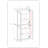 100% Solid Wood 6-Shelf Bookcase, Shaker Doors, Adjustable Shelves, 32" Wide, 71.5" Tall-1296226497