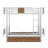 Twin XL Over Twin XL Metal Bunk Bed With Drawers-833946138