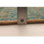 Tapis turquoise à tissage plat Kalos