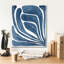 «Blue Stylized Leaf I» par Regina Moore-1950102416