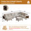 9 pièces Module modulaire de compression avec repose-pieds bibliothèque-265205101