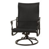 Grand Terrace Woven High Back Swivel Rocking Lounge Chair