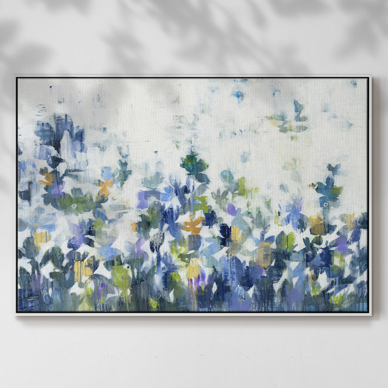 Pure Poetry, reproduction d'art sur toile, H 17 po x l 25 po x P 2 po, Blanc