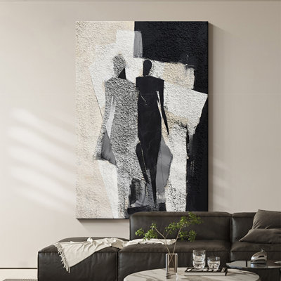 Art mural Mid-Century moderne en toile pour salon