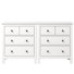 3-Drawer Nightstand, 27" Modern Wood Bedside Table With Storage,Set Of 2