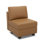 Chaise sans accoudoirs en simili cuir avec rangement 26,4 po Colusa