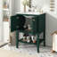 Meuble-lavabo 24 po avec lavabo supérieur, meuble-lavabo moderne avec 2 portes et meuble-lavabo simple