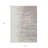 HomeRoots 3' X 5' Ivory And Brown Abstract Washable Indoor Outdoor Area Rug