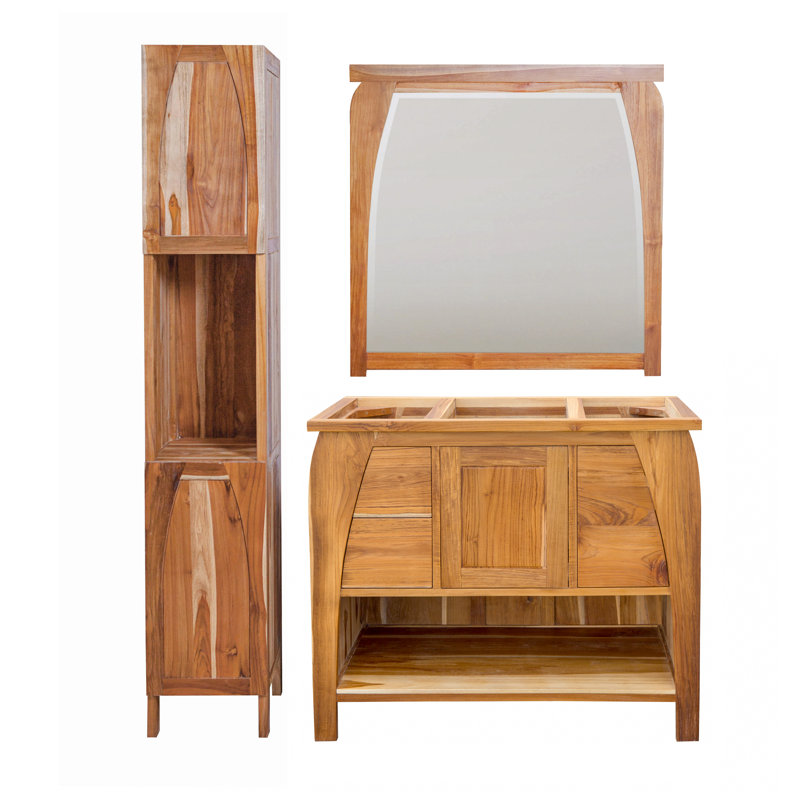 21'' Solid Wood Single Bathroom Vanity Top