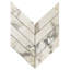 Saroshi 11x11 Heringbone Polished Porcelain Marble Look Mosaic Tile