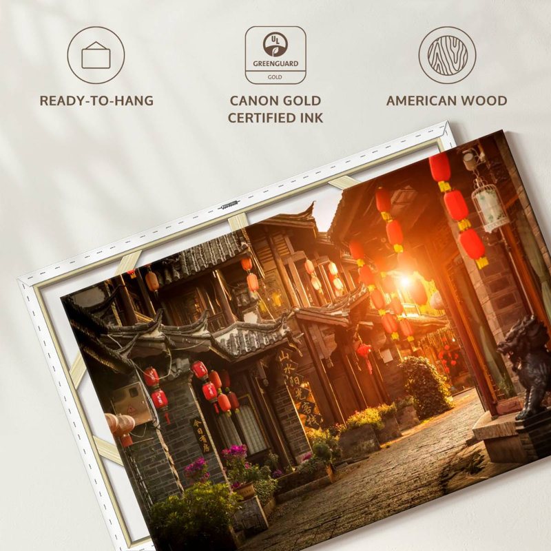 Lilie, vieille ville de Lijiang, H 20 po x l 30 po