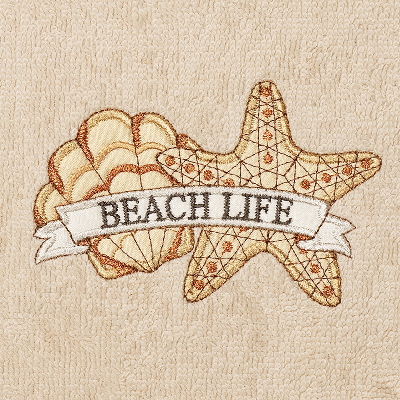 Ensemble de serviettes en coton turc 2 pièces BEACHLIFE, Sable