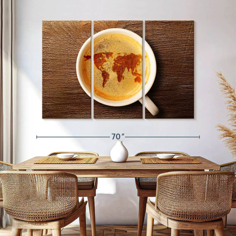 Yarlin World Of Espresso, 36" H x 57" W