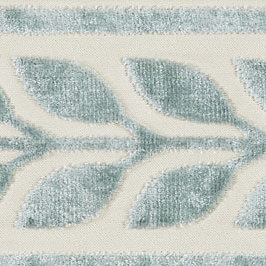 Oriana Vigne Velvet Tape Fabric, Aquamarine