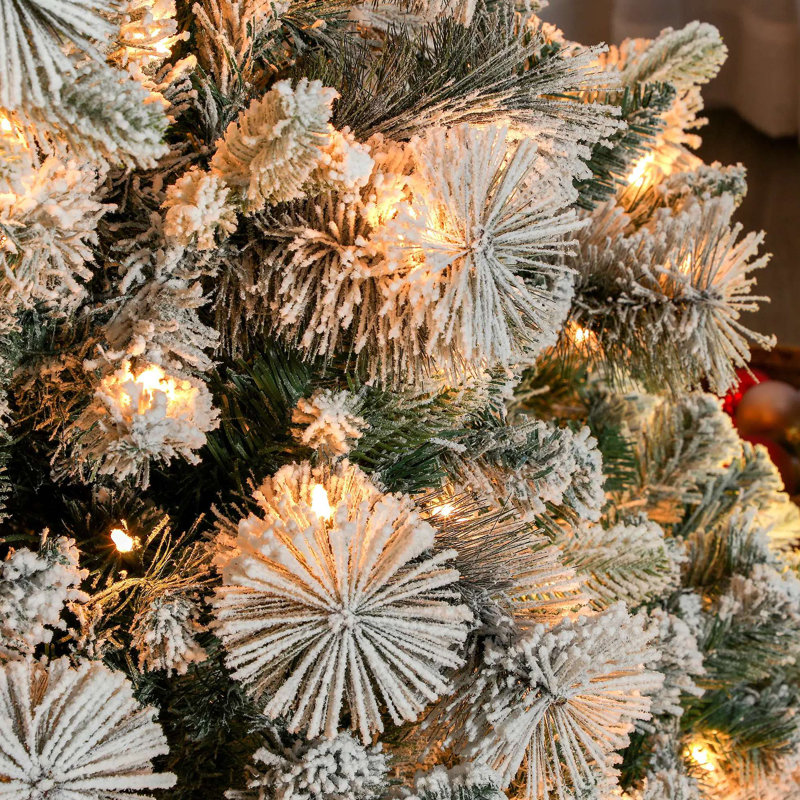 9 Ft Artificial Christmas Tree With 750 Clear Lights For Home /Office /Holiday