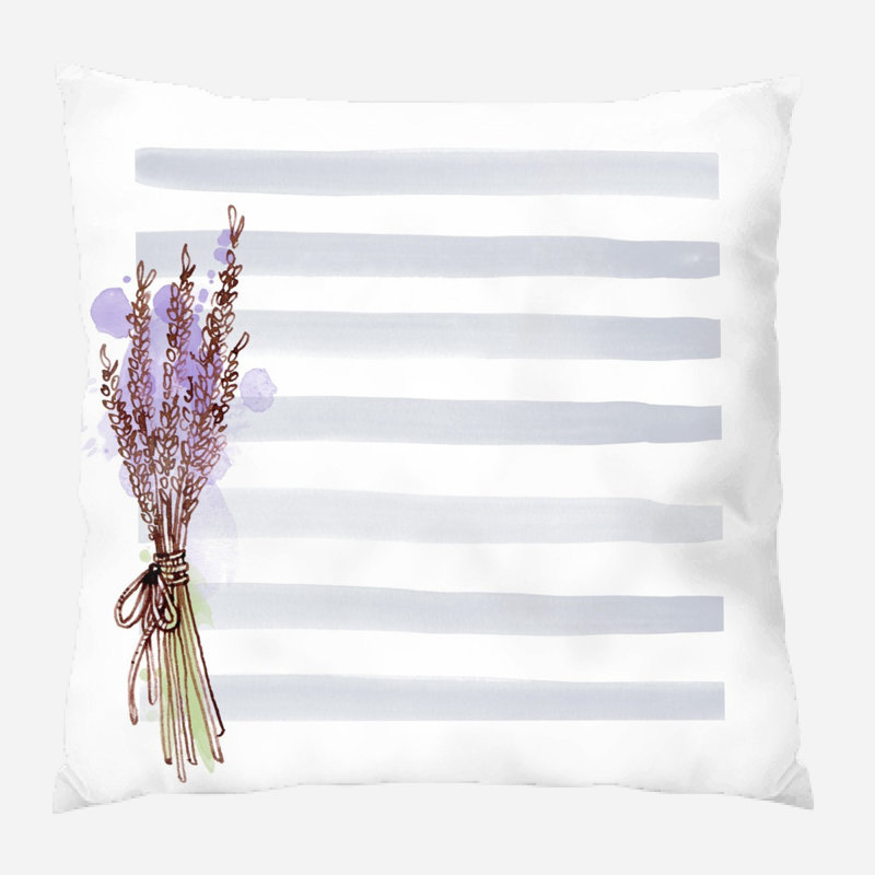 Coussin décoratif Floral, Intérieur, Microsuède