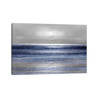 Silver Seascape II by Michelle Matthews - Wrapped Canvas Print
