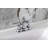 Kingston Brass Manhattan Two-Handle 3-Hole Deck Mount 4" Centerset Bathroom Faucet with Pop-Up Drain-95752713