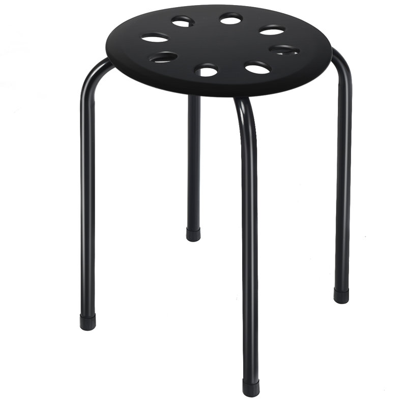 Harley-Davidson Steel Accent Stool, Black