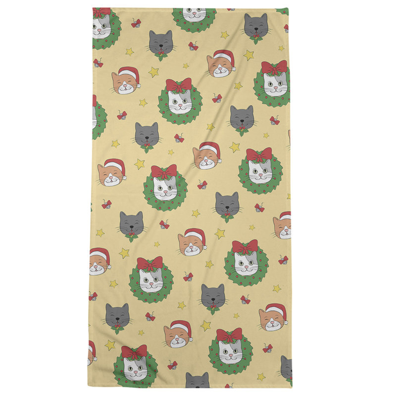 Beach Towel, Yellow, Poly/Cotton
