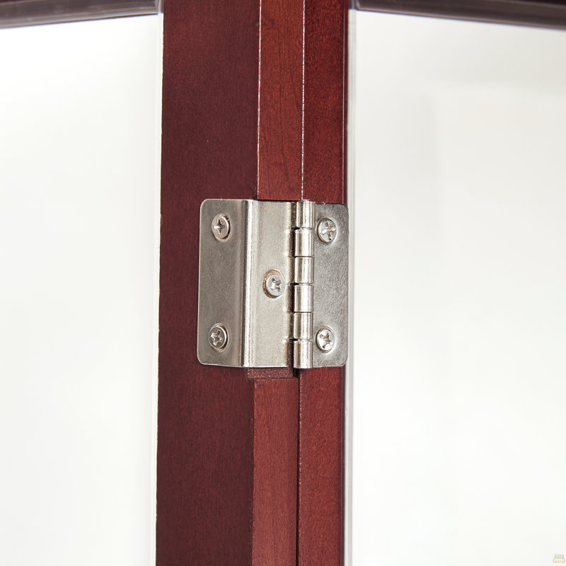 Armoire lumineuse Curio avec tablettes réglables, Cerisier