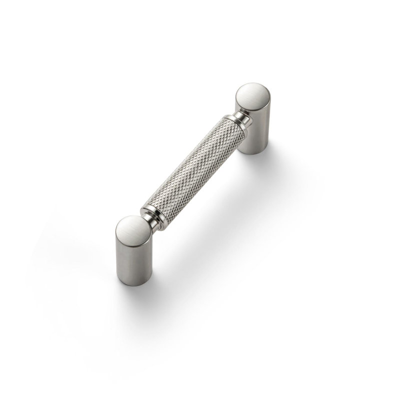 Poignée texturée 3 po pour meubles, 3", Nickel satiné