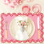Napperons brodés, ensemble de 6 décorations de table de salle à manger (rose)-1384230640