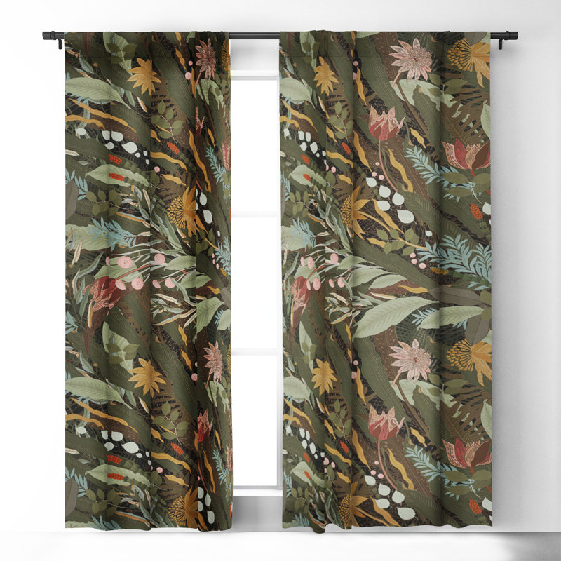 Yordin Blackout Curtain Single Panel, 50" W x 84" L