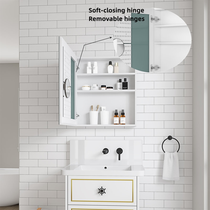 Armoire à pharmacie en miroir l 24 po H 26 po Anjay